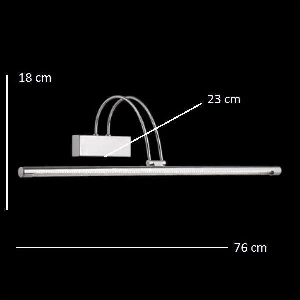 Aplica de perete LED BOW AP114 CROMO 007021