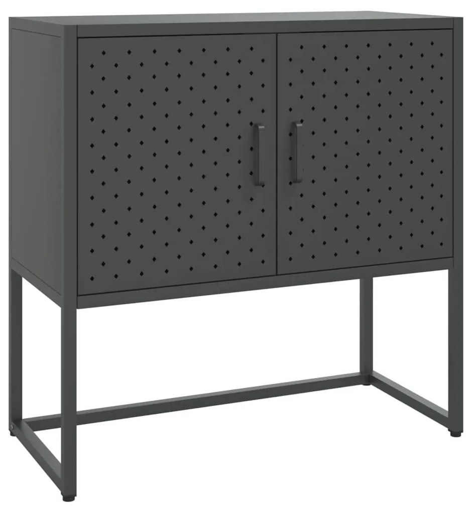 335873 vidaXL Servantă, antracit, 75x35x75 cm, oțel