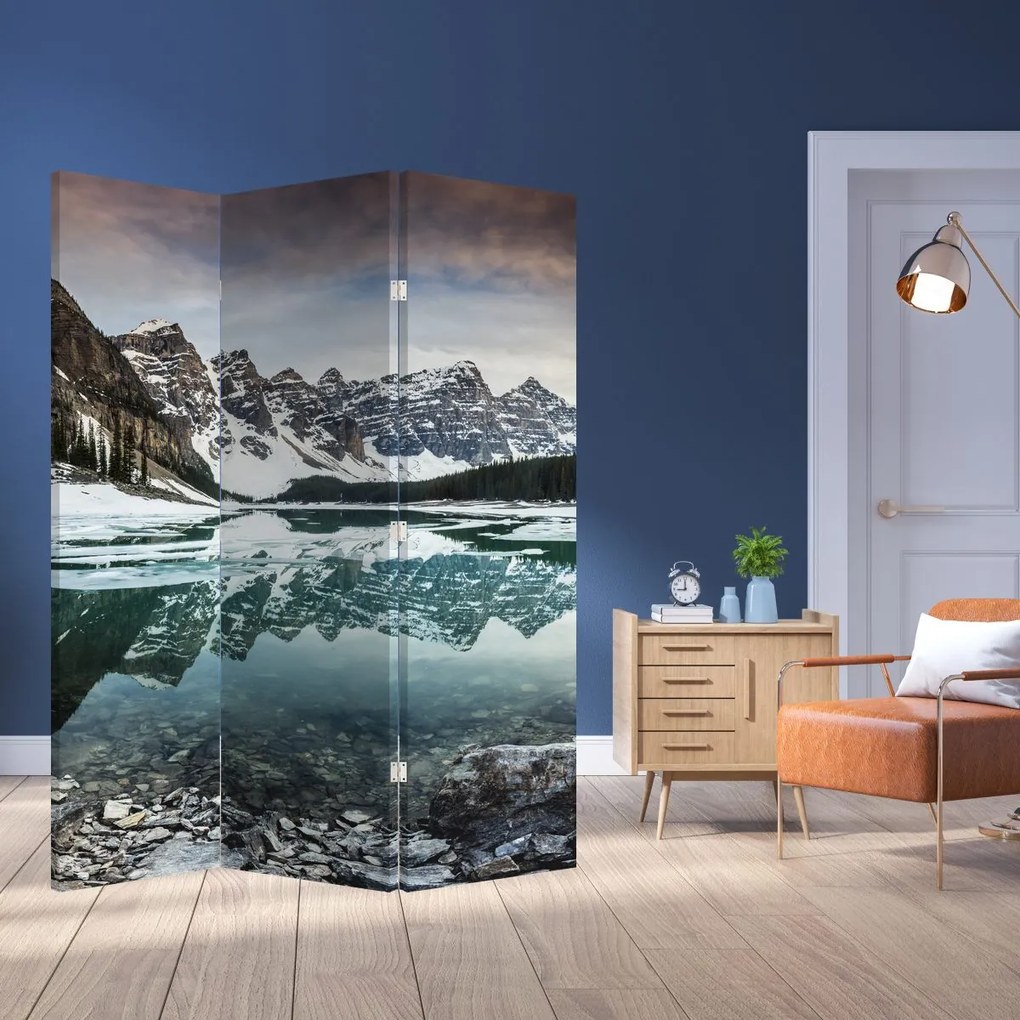 Paravan - Lacul iarna (126x170 cm)