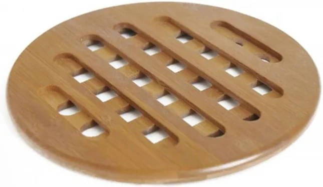Suport din bambus pentru oale fierbinți Bambum Hot Pad, ⌀ 14 cm