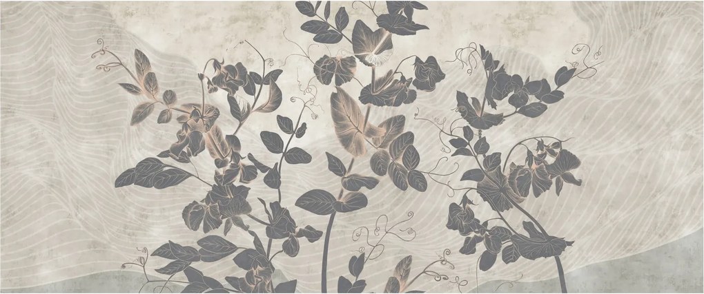 Tablou - Frunze texturate (120x50 cm)