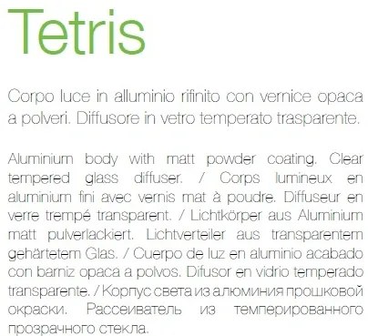 Aplica de perete moderna de exterior cu protectie IP44 TETRIS-1 AP2 antracit 113791