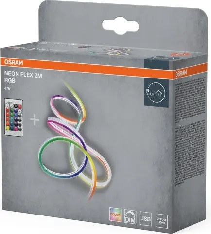 Osram - bandă LED RGB dimabilă NEON FLEX 2m LED/4W/5V + telecomandă