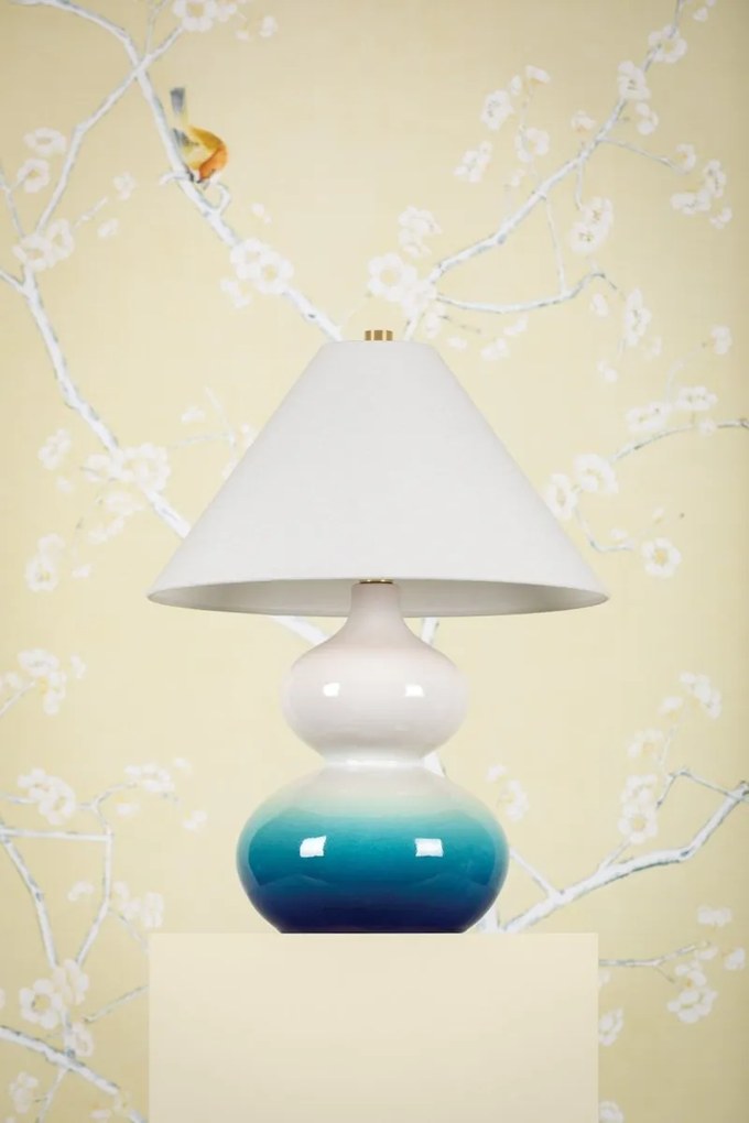 Veioza LUX, Ceramica Albastra, Tesatura In, AIMEE