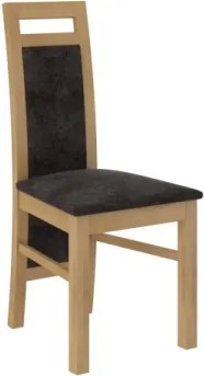 Scaun tapitat, din lemn, K34, ADRK Furniture (Culoare: Stejar Auriu Craft)