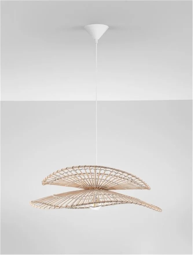 Lustra suspendata design natural, ARTIC, D 60cm