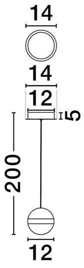 Pendul LED stil modern ALAZ
