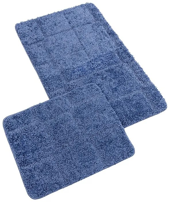 Bellatex Set de covorașe de baie fără decupajBANYSILVER albastru, 60 x 100, 60 x 50 cm