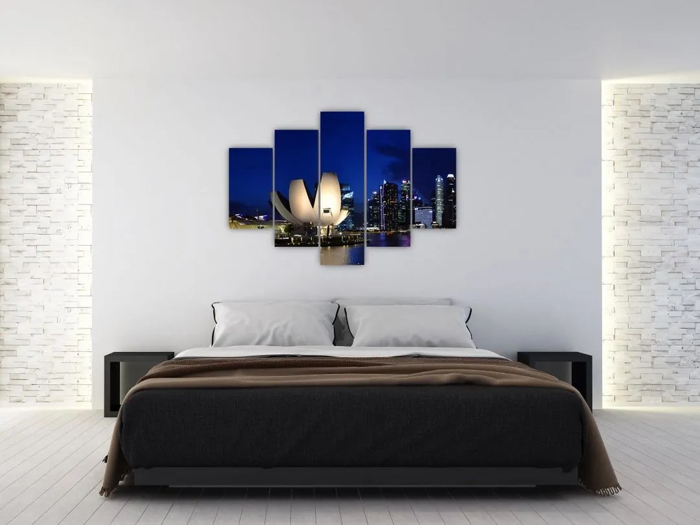 Tablou Singapore nocturn (150x105 cm)