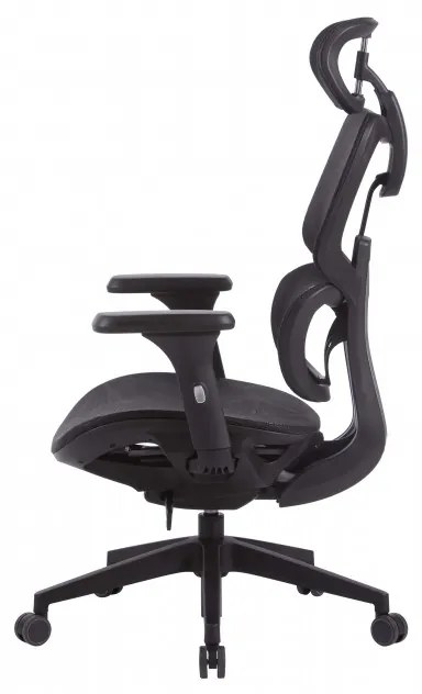 Scaun ergonomic HumanTech, spătar și șezut mesh, suport lombar, tetieră, brațe 3D