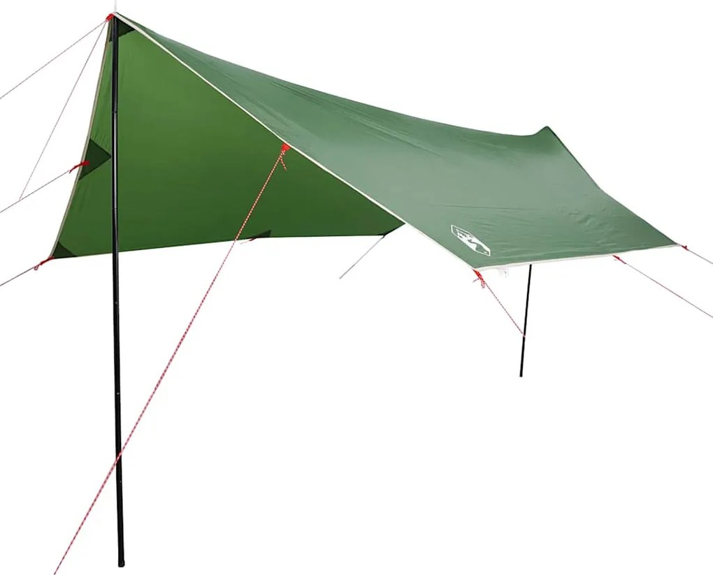 vidaXL Prelată de camping, verde, 460x305x210 cm, impermeabilă