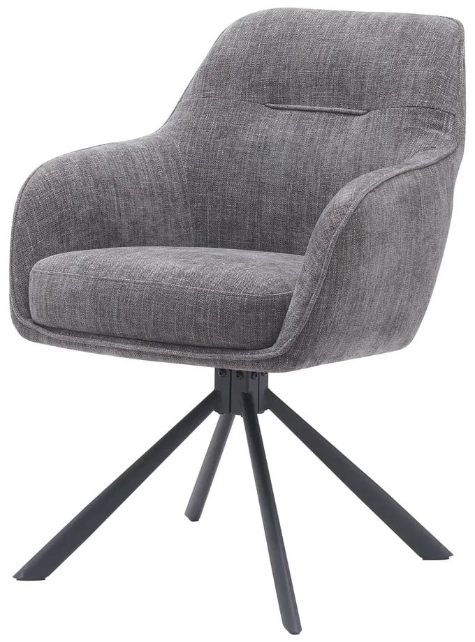 Set de scaune de sufragerie gri 2 buc. tapițat Avola – Unique Furniture