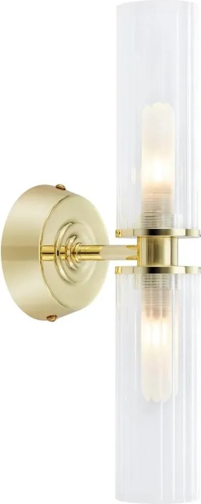 Markslöjd 109236 - Lampă de perete pentru baie RIMINI 2xG9/20W/230V IP44 alamă