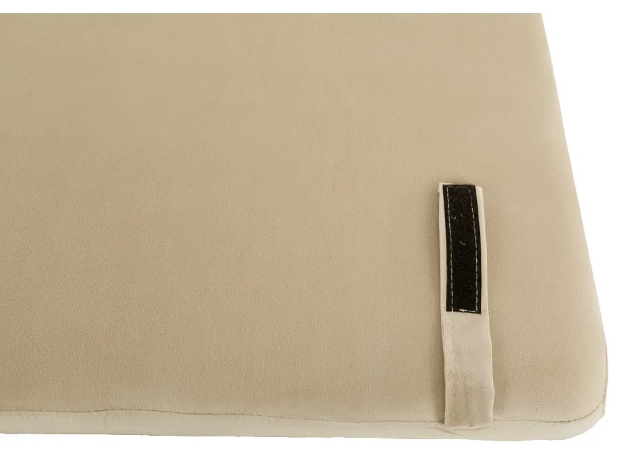 Taburet , material bej/ramă neagră, MERANO YF-S02