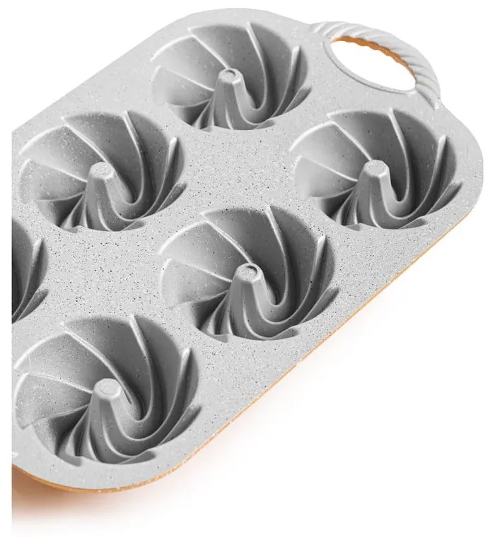 Formă de copt pentru mini-prăjiturele Bundt din aluminiu Dahlia – Bonami Selection