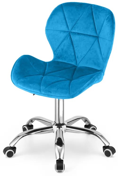Scaun de birou Avola Velvet albastru azuriu