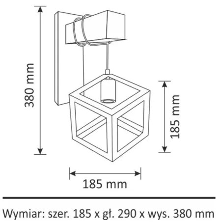 Aplică SWEDEN 1xE27/20W/230V