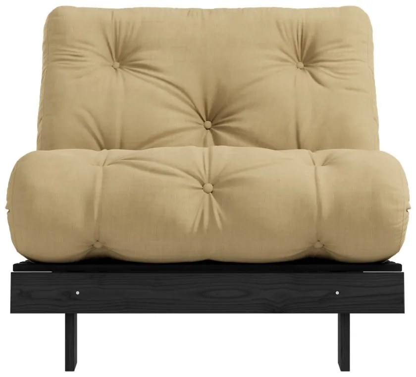 Fotoliu galben muștar Roots Black Night – Karup Design