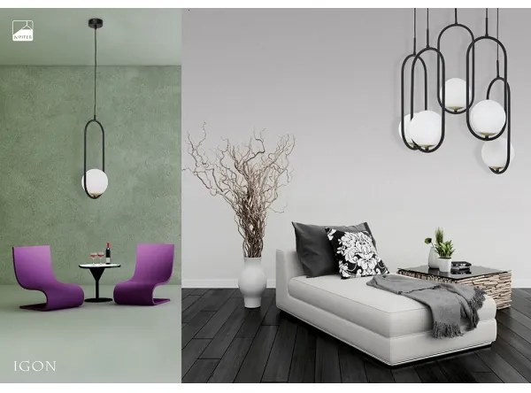 Jupiter 1728 - Lustră pe cablu IGON 5xE14/40W/230V