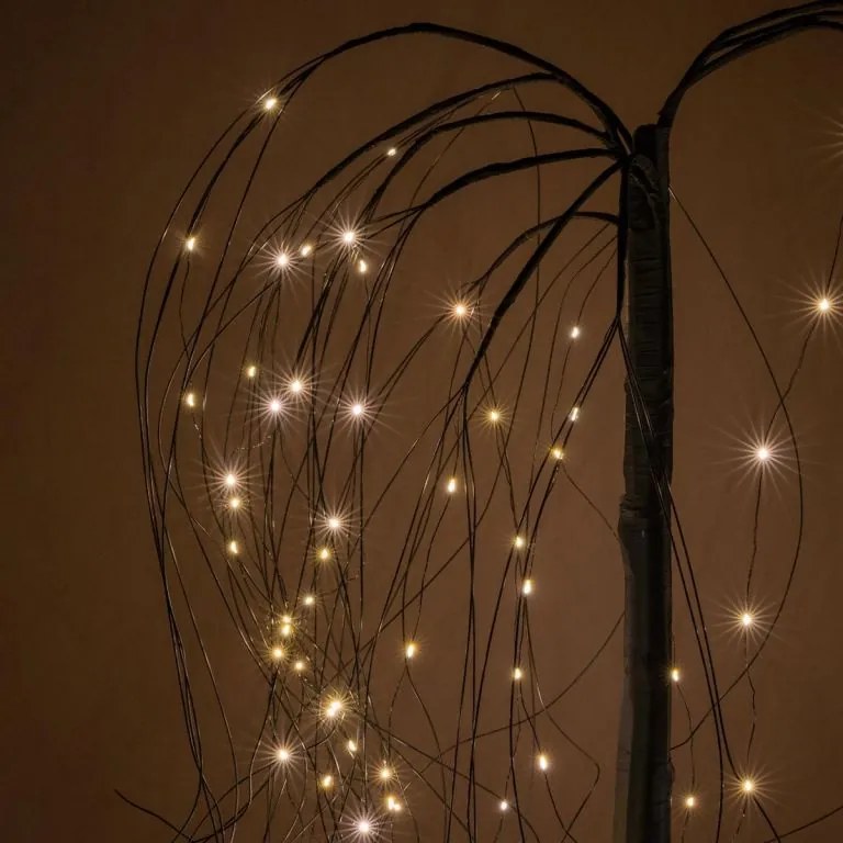 Decorațiune de Crăciun - salcie de doliu luminată, 150 cm, 9