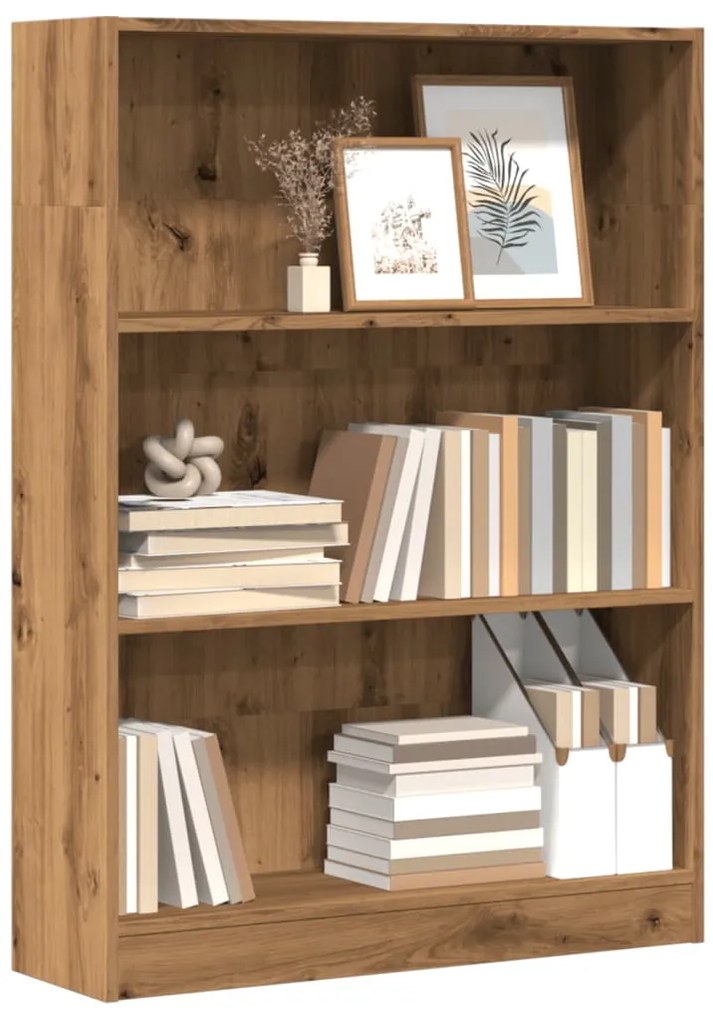 vidaXL Bibliotecă, stejar artizanal, 80x24x109 cm, lemn prelucrat