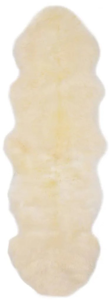 vidaXL Covor din piele de oaie, alb, 60 x 180 cm