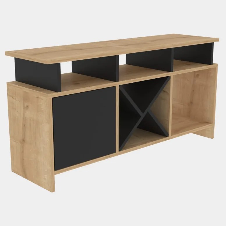 Comoda TV Auburn - Oak, Antracit