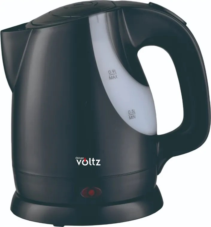 La mâna a doua: Cana electrica Oliver Voltz OV51230F, 1300W, 0.9l, Fara fir, Negru