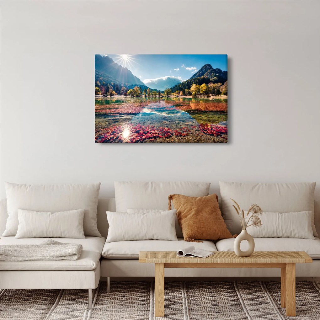 Tablou - Lacul Jasna, Gozd Martuljek, Alpii Iulieni, Slovenia (90x60 cm)