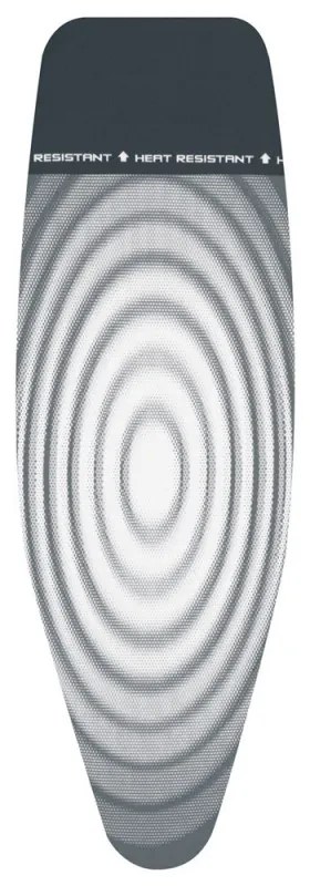 Husa pentru masa de calcat Brabantia D 90300168, 135x45 cm, 2 mm, Zona de calcat rezistenta la caldura, Gri inchis/Alb