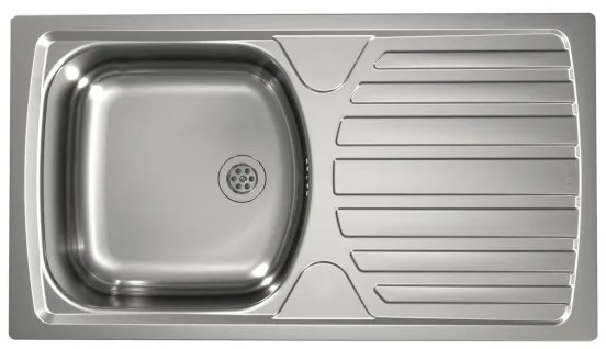 ALVEUS - Chiuvetă de bucătărie BASIC 78 x 43,5 cm + baterie pentru chiuvetă VIOLA 36,7 cm inox