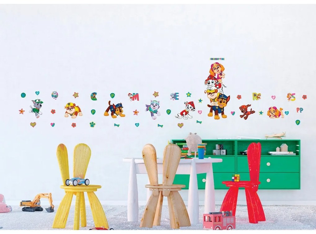 Decorațiuni autoadezive Paw Patrol Friendship Fun,65 x 85 cm