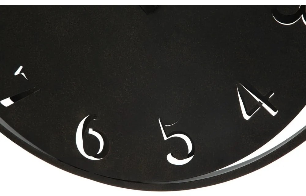 Ceas de perete Mauro Ferretti Circle, ⌀ 60 cm, negru