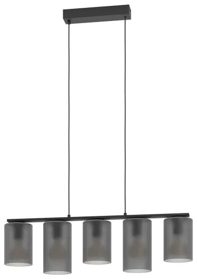 Lustră pe cablu Eglo 901163 COLOMERA 5xE27/40W/230V gri