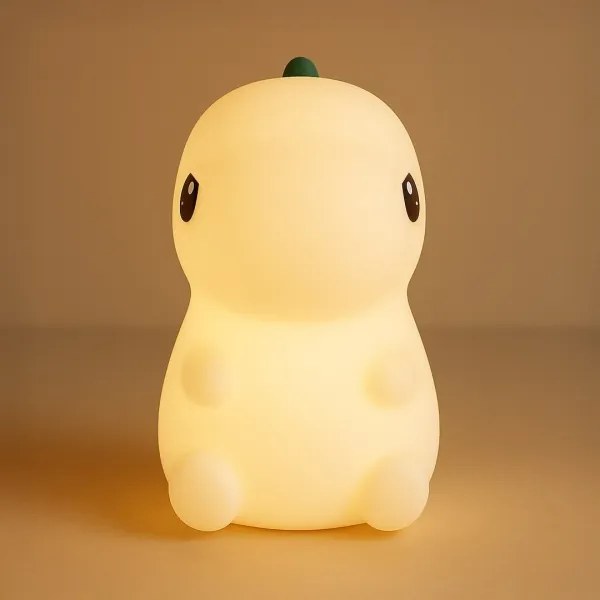 Lumină de veghe pentru copii DINO, LED RGBW reîncărcabilă și reglabilă, 1W, 5V, 1200 mAh