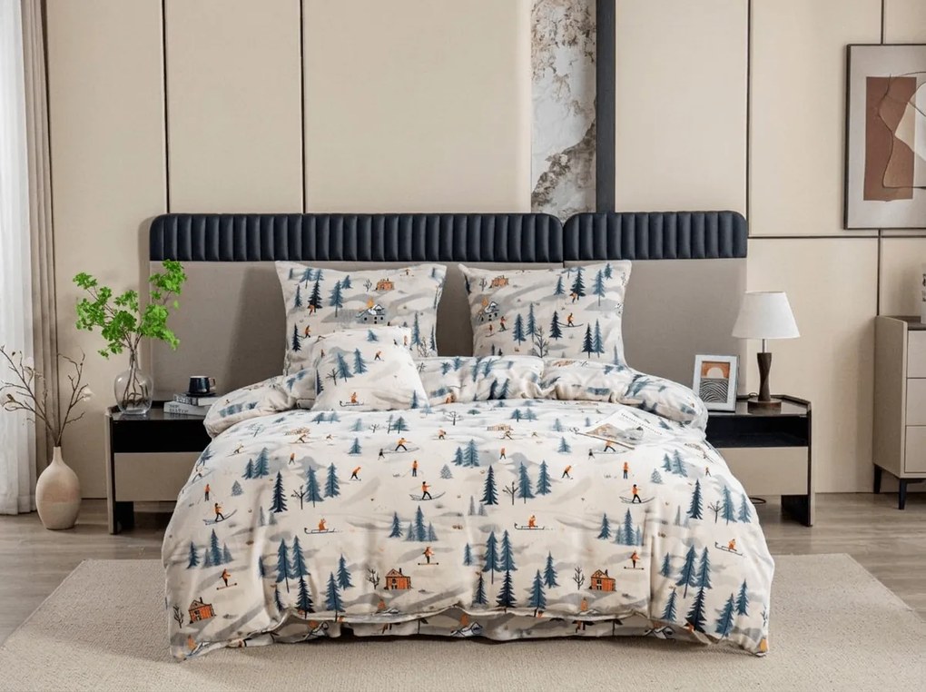 Lenjerie cocolino ALPINO colorata Dimensiune lenjerie de pat: 70 x 90 cm | 140 x 220 cm