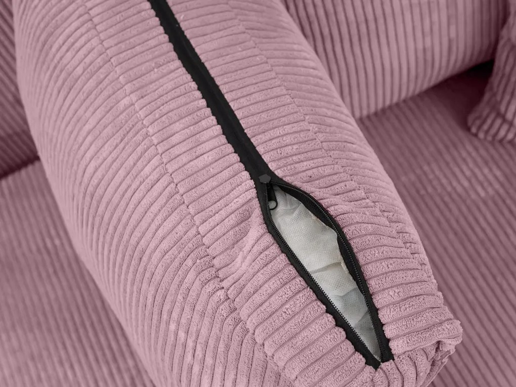 Canapea colt extensibila SMART COSARO mov deschis, cu colt bilateral + 2 perne CADOU