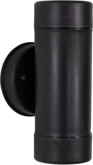 Aplica moderna de exterior cu iluminat ambiental up/down IP44 LIMBIO II neagra