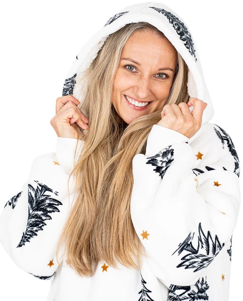 Hanorac din micropluș 4Home Frosted Trees, uni M – pentru femei