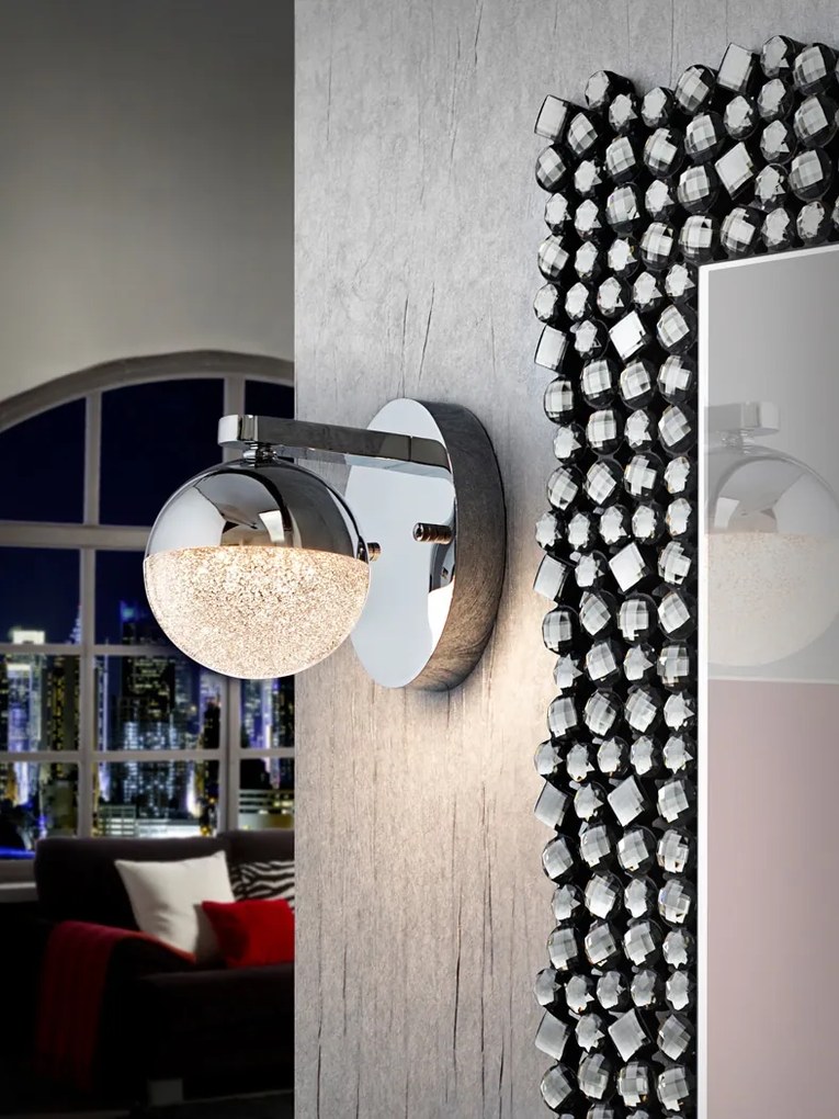 Aplica LED design modern Sphere crom SV-793168