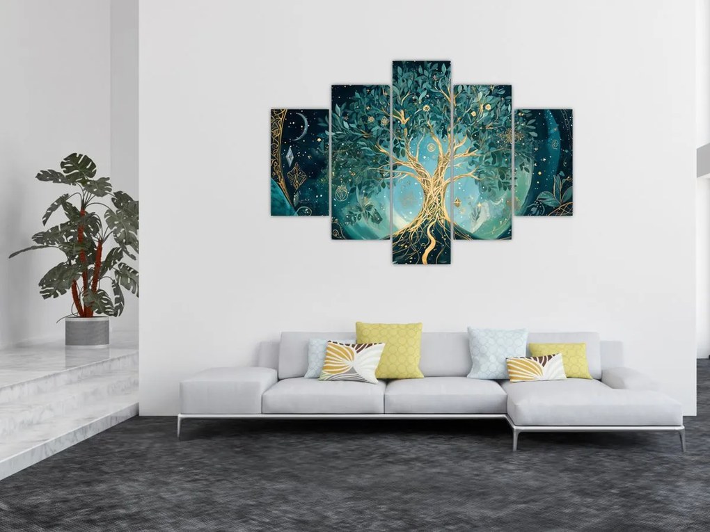 Tablou – Arborele vieții în univers (150x105 cm)