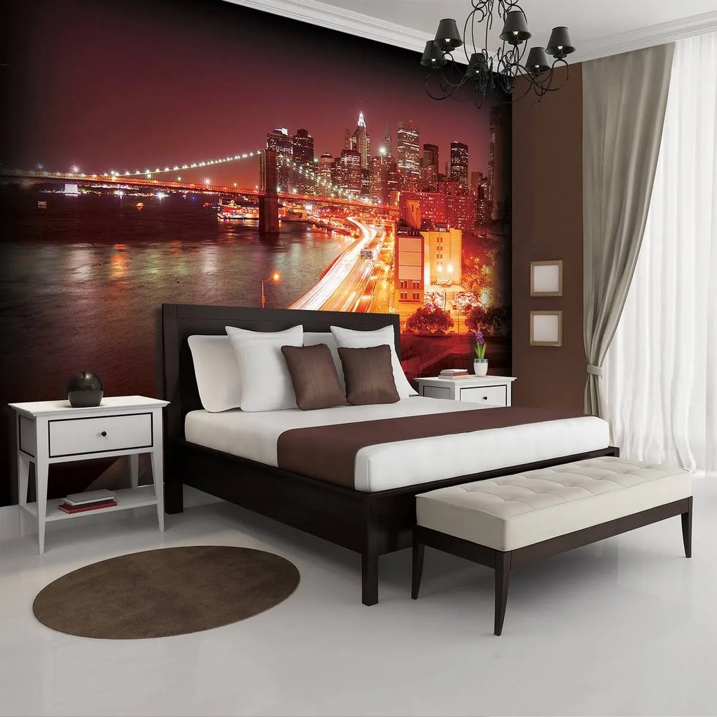 Fototapet - New York Brooklyn Bridge City (152,5x104 cm)