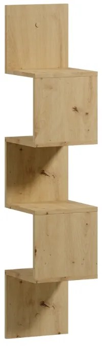 Polita de perete SUNEDO 25x125 cm, stejar artisan