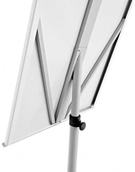 Flipchart Magnetoplan De Luxe 68 x 97 cm, mobil, gri/alb