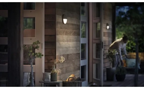 Aplică LED de exterior cu senzor CAPRICORN LED/6W IP44 Philips 16456/93/16