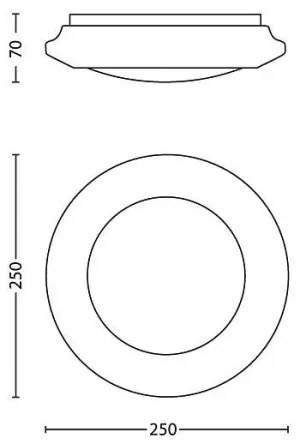 Plafonieră LED Philips 33361/31/17 MYLIVING CINNABAR LED/6W/230V 4000K