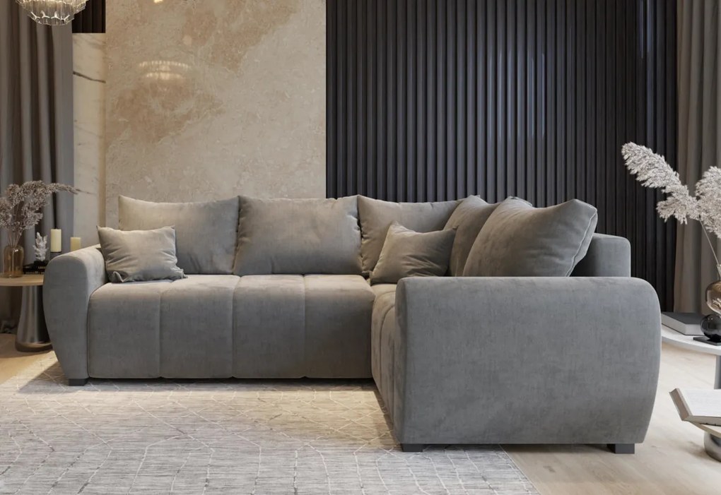 Supermobel Canapea extensibilă de colț MADISON, 235x82x175, Cosmic 100, dreapta