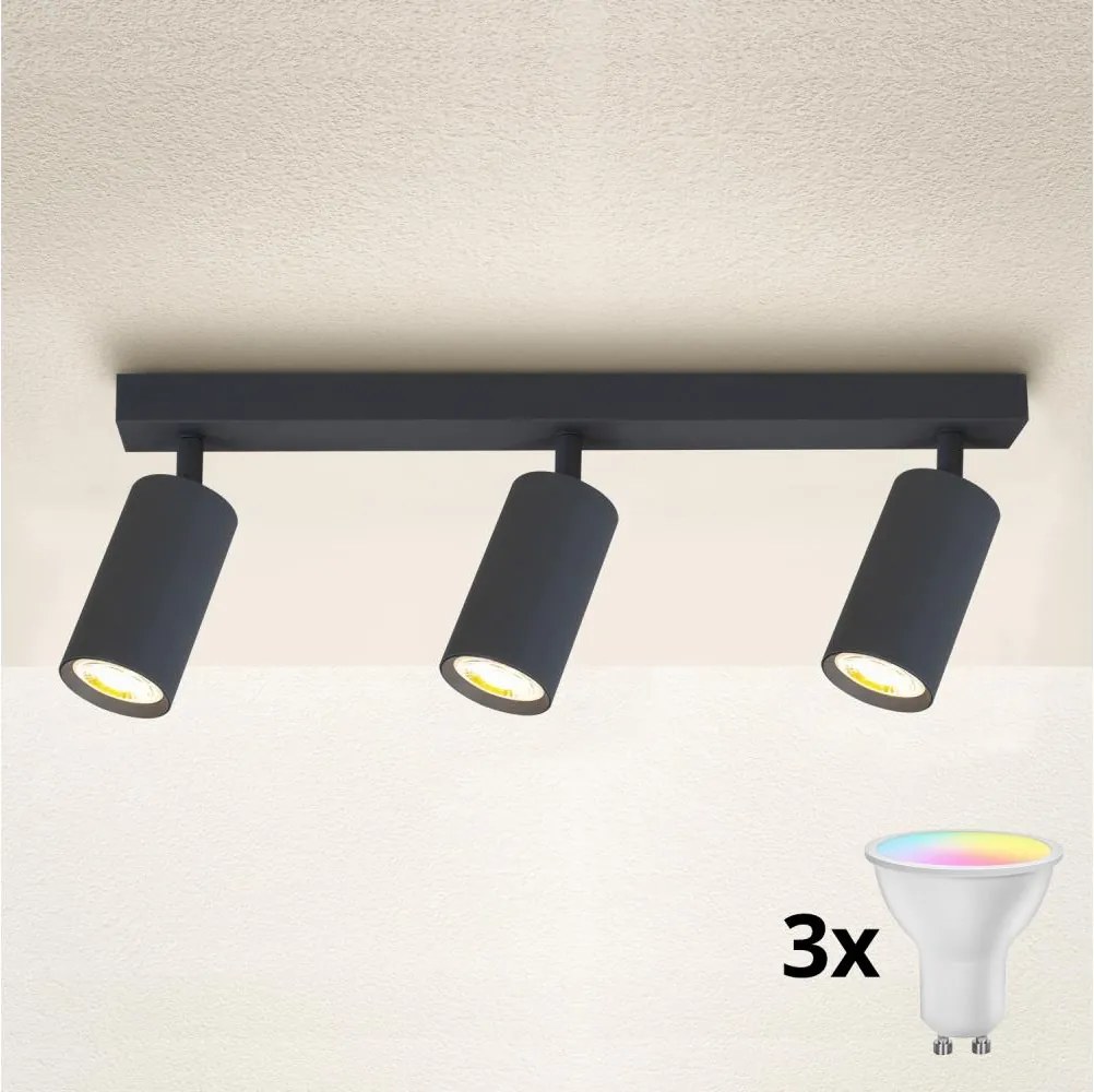 Brilagi - Spot LED dimerizabil SELE, 3x GU10, 6W, 230V, antracit