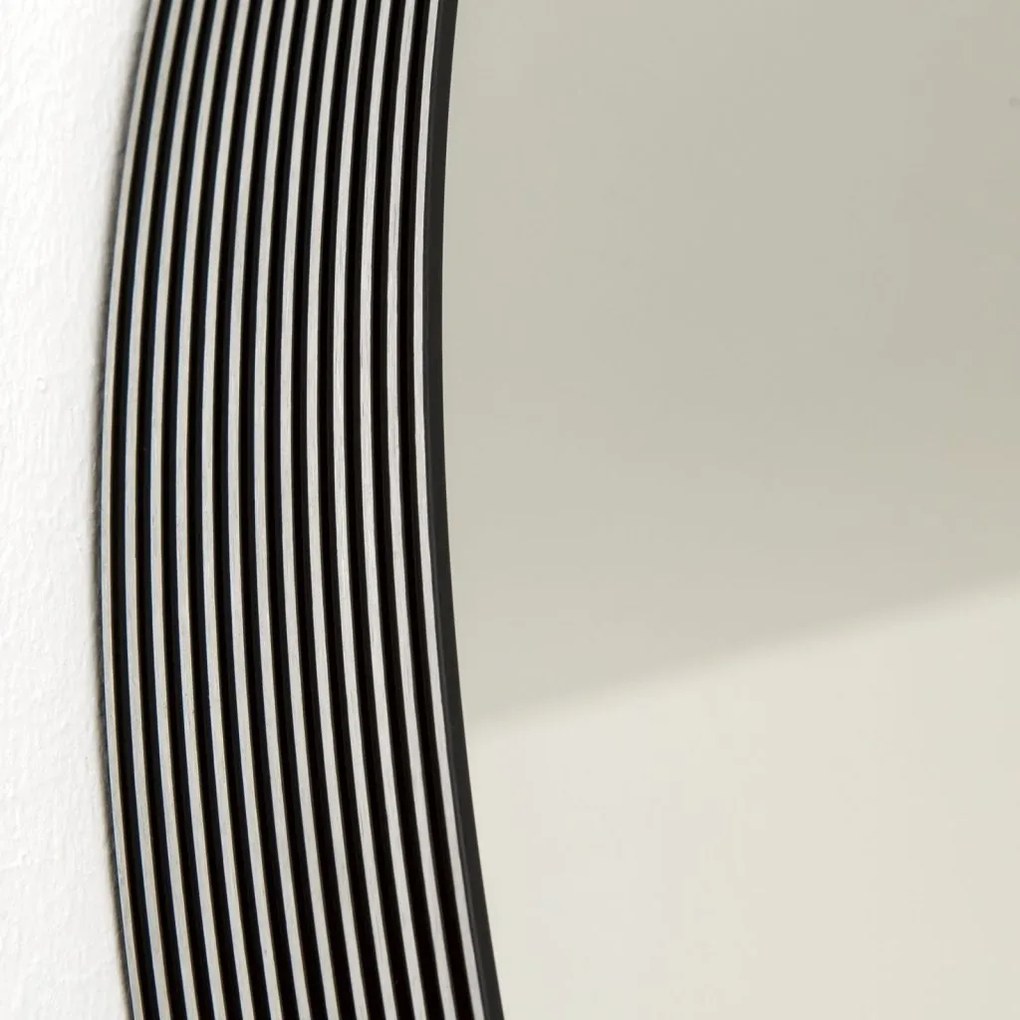 Oglinda decorativa design modern CARLO negru D-61cm