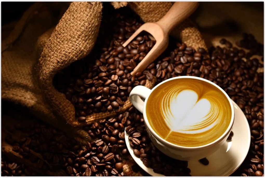 Tablou - O ceașcă de cafea (90x60 cm)